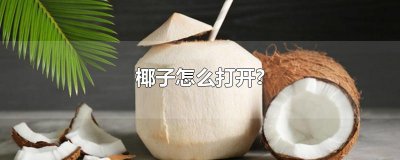 ​椰子怎么打开?