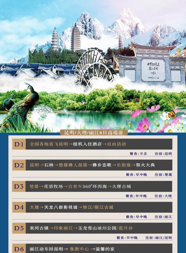 云南旅游大理丽江6天5晚跟团游（昆明大理丽江6日游纯玩路线）(15)