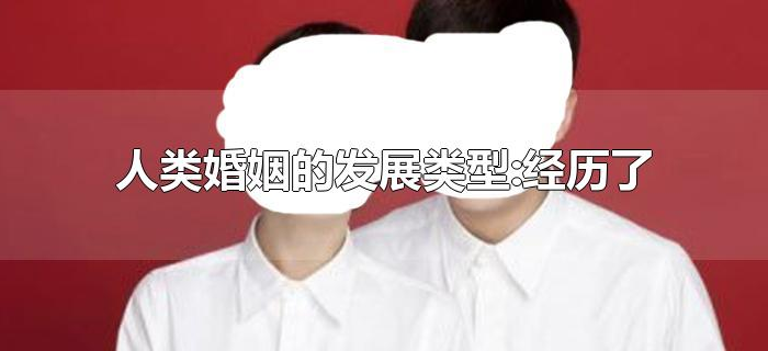 人类婚姻的发展类型:经历了