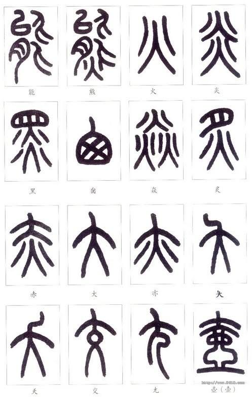 篆体字对照表（学认篆体字附篆真对照图）(29)