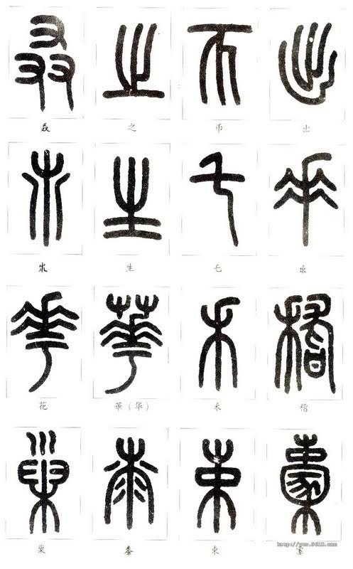 篆体字对照表（学认篆体字附篆真对照图）(18)