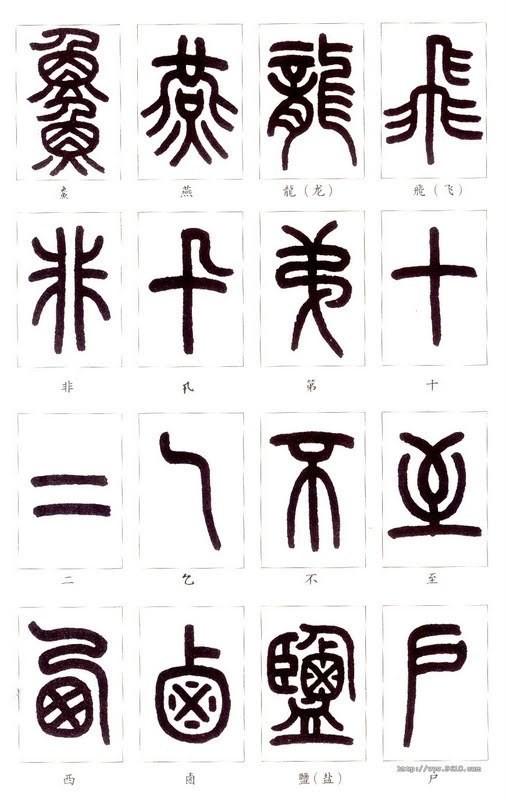 篆体字对照表（学认篆体字附篆真对照图）(32)