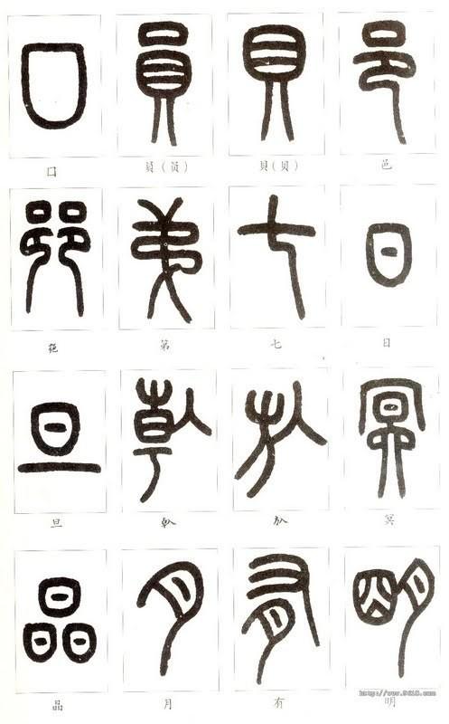 篆体字对照表（学认篆体字附篆真对照图）(19)