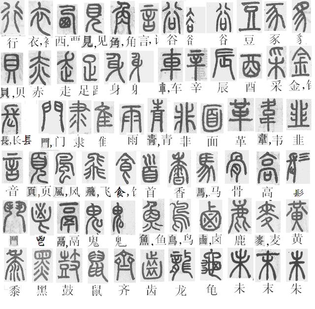 篆体字对照表（学认篆体字附篆真对照图）(2)