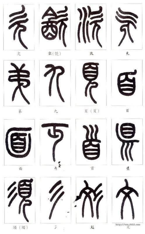篆体字对照表（学认篆体字附篆真对照图）(25)
