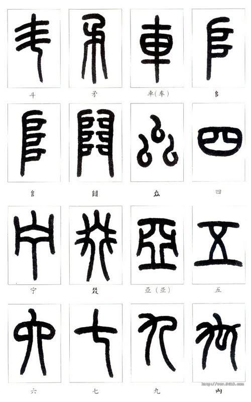 篆体字对照表（学认篆体字附篆真对照图）(37)