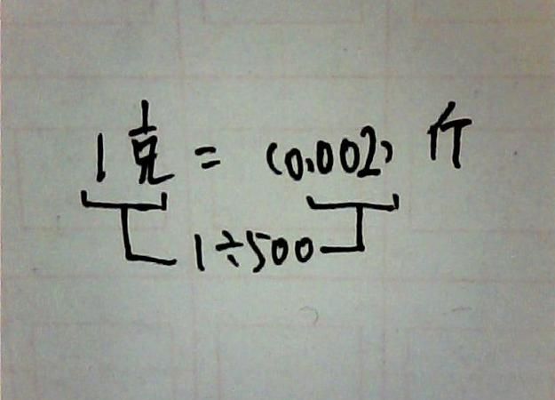500克是一斤，那么一两是多少克