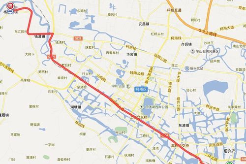 绍兴在杭州的哪个方向距离多远