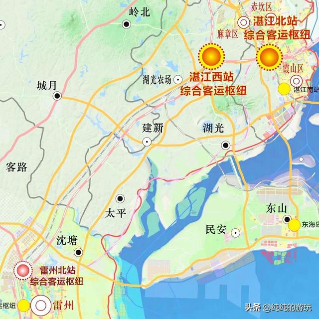 阳西广湛铁路最新消息（广东省规划中湛茂阳城际铁路雷州支线的线路走向）(4)