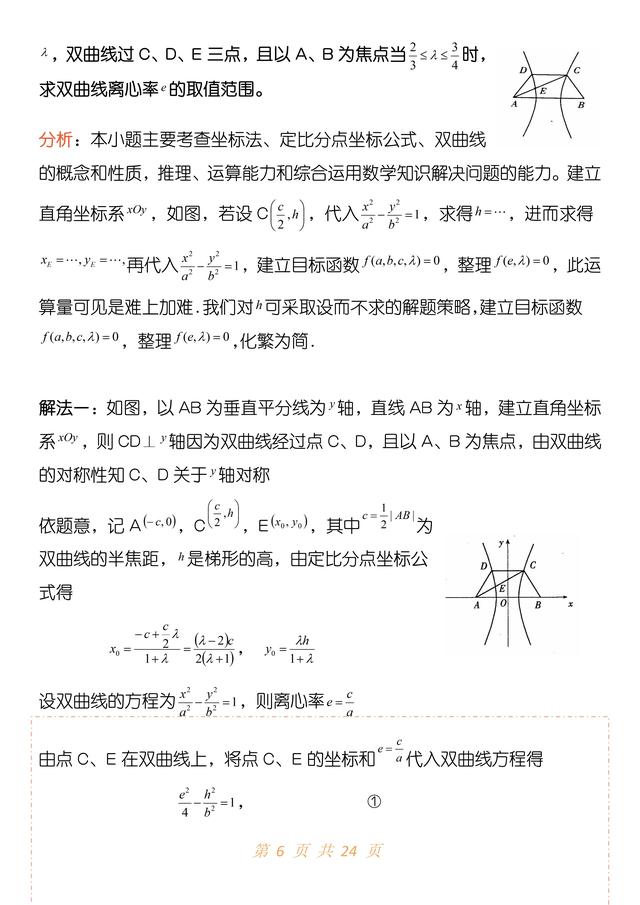 高中数学圆锥曲线常用公式（数学圆锥曲线不会做）(5)