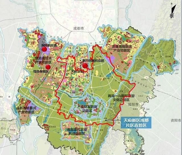 天府之国是哪个城市，天府新区有多大？大源归高新区还是天府新区？图4