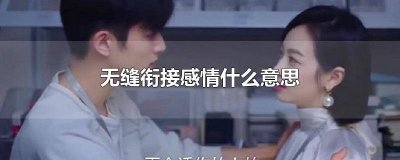 ​无缝衔接感情什么意思呀 什么叫感情无缝衔接