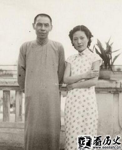 杜月笙和孟小冬合照