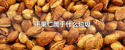 ​干果属于什么垃圾分类 水果干算垃圾食品吗