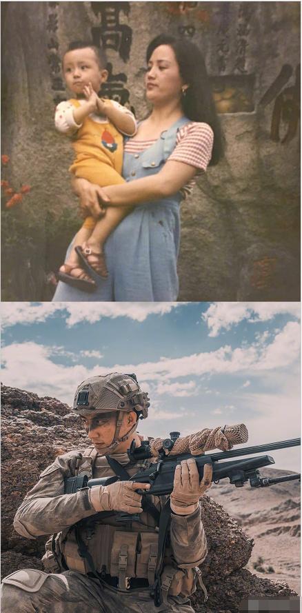 黄景瑜童年照被曝光，画面姿势太惊人，网友：天生的拽狙击手