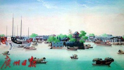 ​黄埔古港，如今广州市民与游客必去的“打卡地”之一，清代长这样