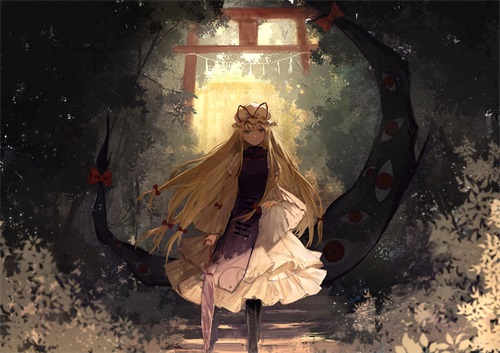 本期壁纸八云紫，此生可是永远的十七岁美少女，吾将穿梭光影之间