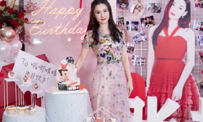​张柏芝41岁生日先和好友相聚 现在又抱着螺蛳粉蛋糕庆生