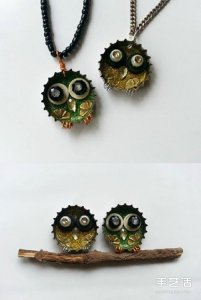 ​啤酒瓶盖手工小制作