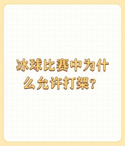 ​冰球比赛中为什么允许打架？
