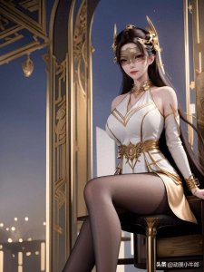 ​国漫女神：遮天狠人大帝，白丝造型身材绝了，白丝高跟性感无比！