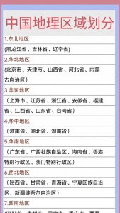 ​中国区域地理划分：揭秘七大地理区域