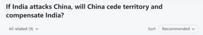 ​印度网友：如果印度攻击中国，中国会割让领土并向印度赔款吗？