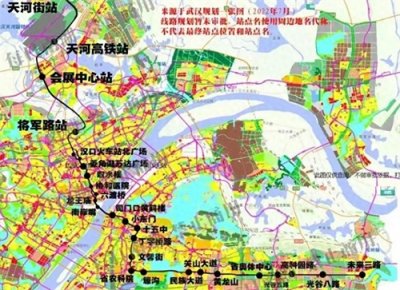 ​武汉地铁13号线老城区站点位置示意