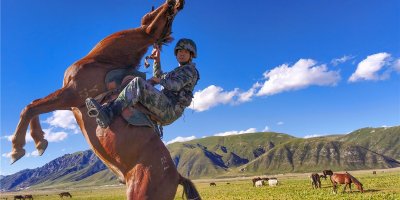 ​镜头下的高原骑兵连 张张都是壁纸