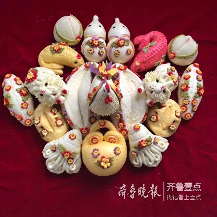 堪比艺术品的胶东大饽饽，真的不忍下口