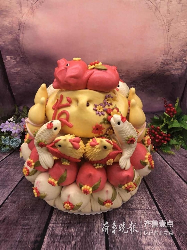 堪比艺术品的胶东大饽饽，真的不忍下口