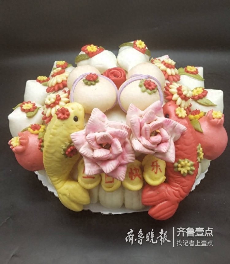 堪比艺术品的胶东大饽饽，真的不忍下口