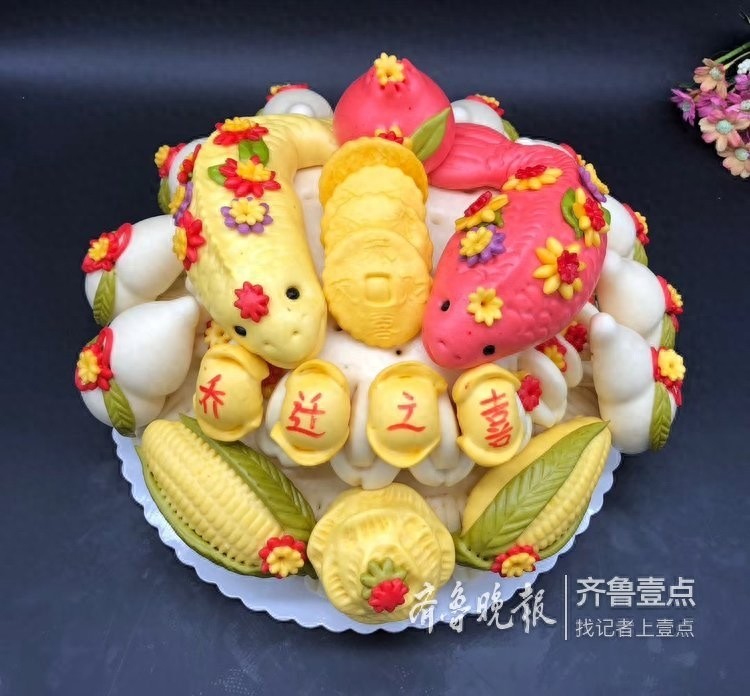 堪比艺术品的胶东大饽饽，真的不忍下口