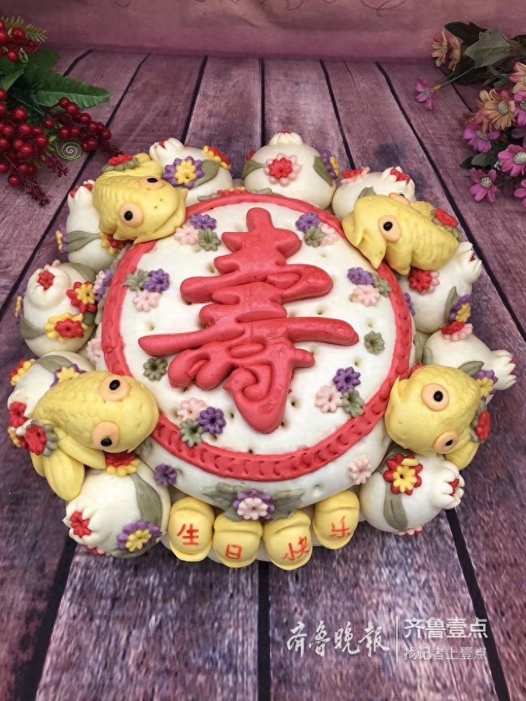 堪比艺术品的胶东大饽饽，真的不忍下口