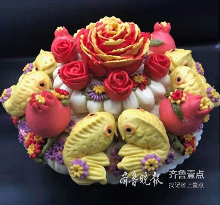 堪比艺术品的胶东大饽饽，真的不忍下口