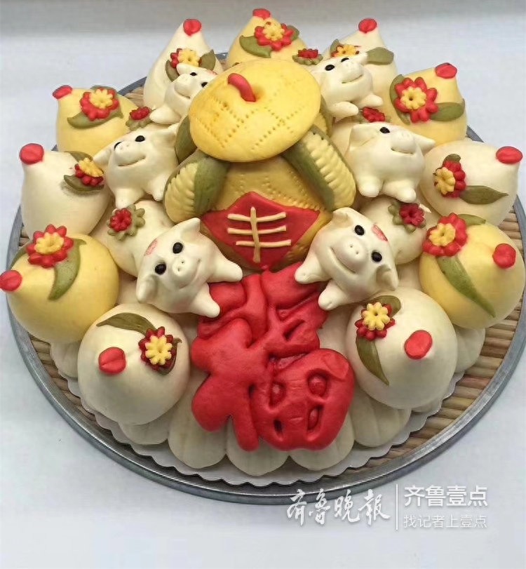 堪比艺术品的胶东大饽饽，真的不忍下口