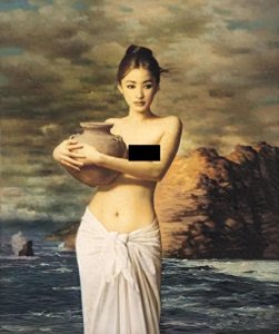 ​中国盗版最多的画作！谢楚余的“裸女图” 由于太逼真被盗上百万次