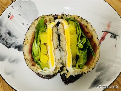 ​只需十分钟，在家做出高颜值海苔饭团，不愧是便利店的早餐之王