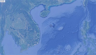 ​海南四大地级市简易地形图，海口，三亚，儋州和在海上的三沙市